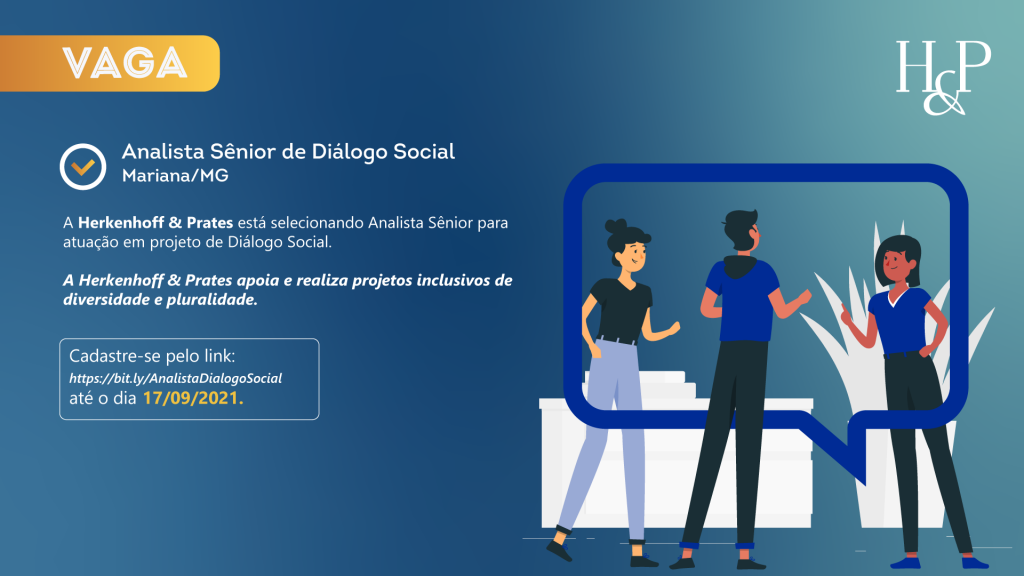 Vaga: Analista Sênior de Diálogo Social – Mariana/MG